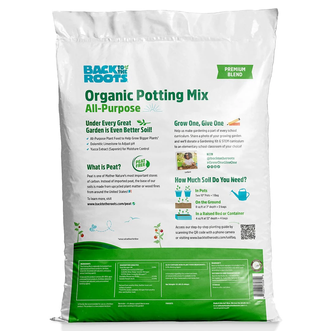 Organic Premium Blend Potting Mix 1 cu.ft. – 2 Pack - Image 10
