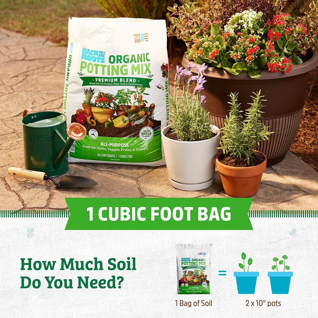Organic Premium Blend Potting Mix 1 cu.ft. – 2 Pack - Image 5
