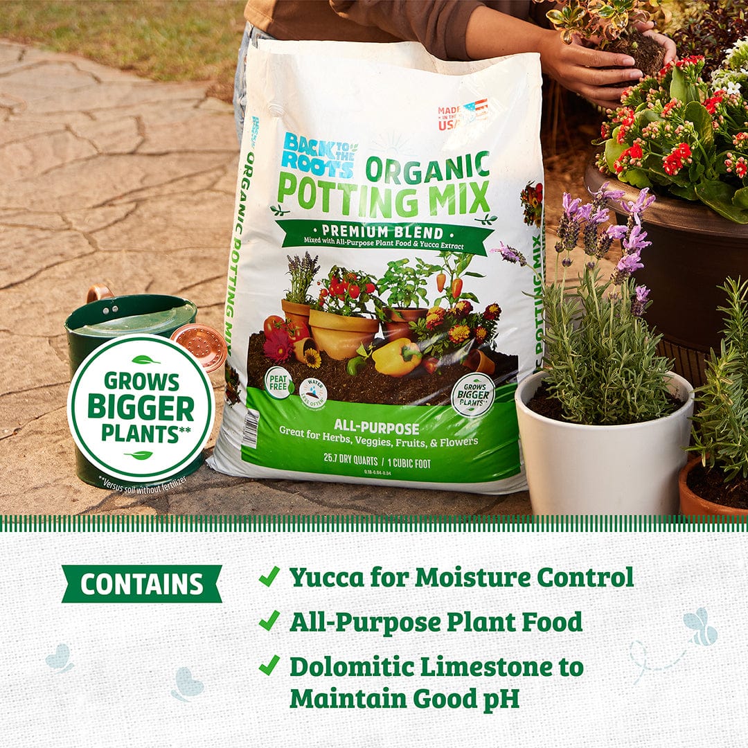 Organic Premium Blend Potting Mix 1 cu.ft. – 2 Pack - Image 7