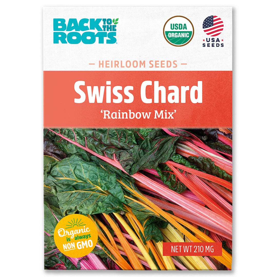 Organic Swiss Chard Seeds — 'Rainbow Mix'